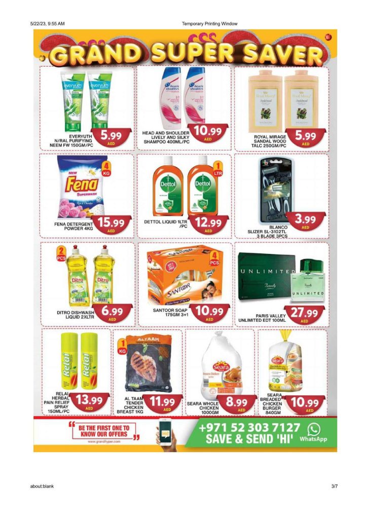 Grand Hypermarket Super Saver Deals Offer Catalog