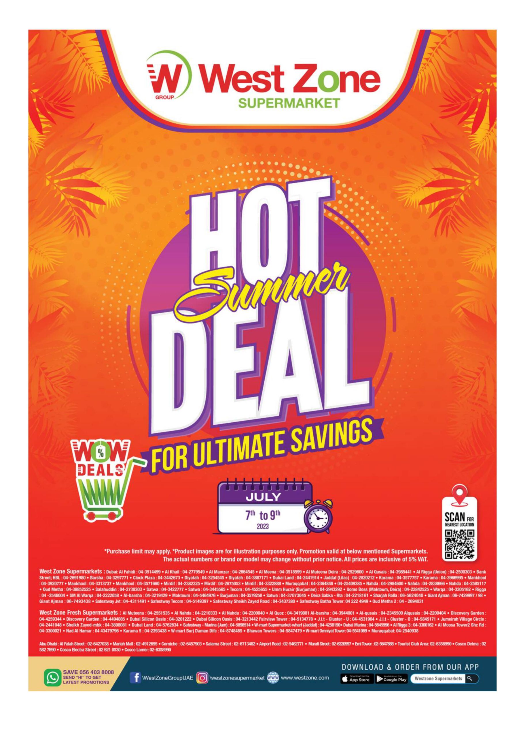 West Zone Hot Summer Deals Offers Catalog